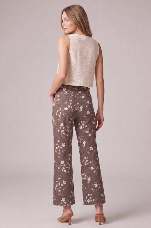 SK205P25 Flower Print Pants