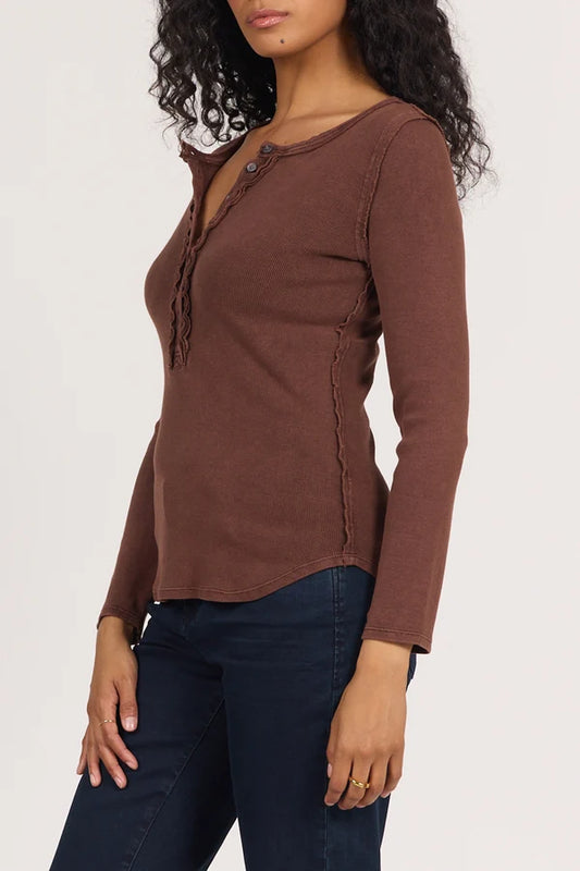 EDIE Ribbed Henley