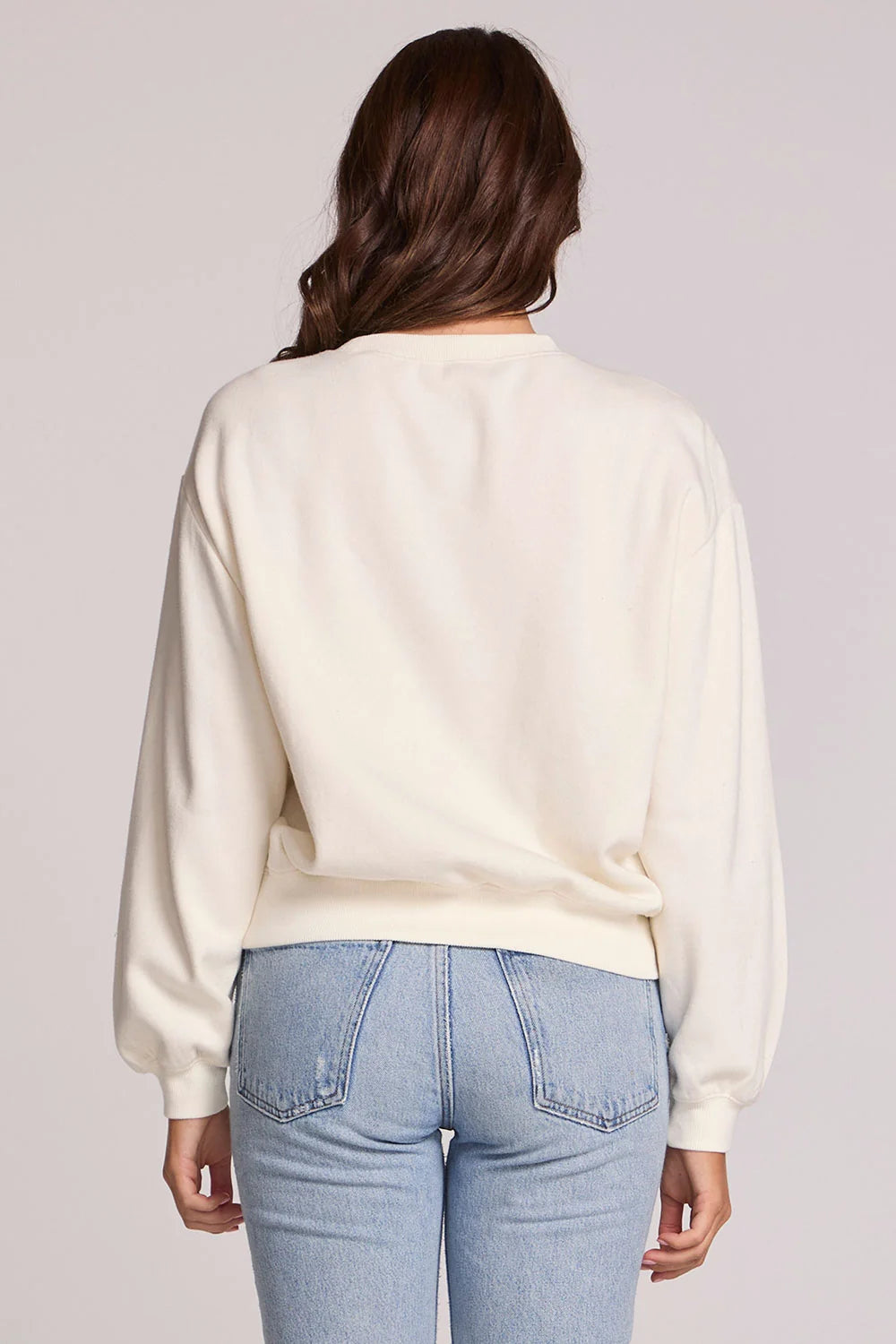 CW9388-CHA8343 Love Crewneck