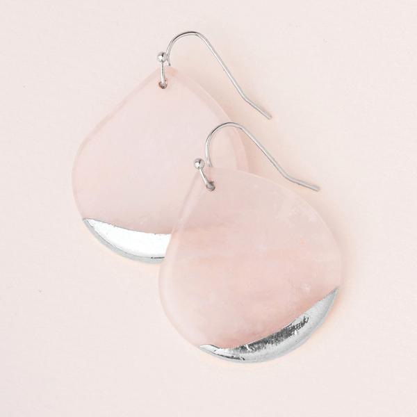 Stone Dipped Teardrop Earring