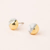 Dipped Stone Stud Earring