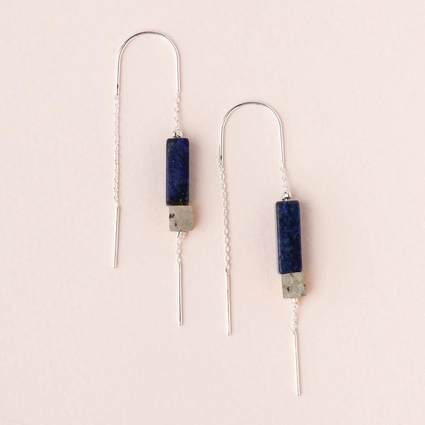 Rectangle Stone Earring