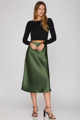SK703R15 Bias Cut Skirt
