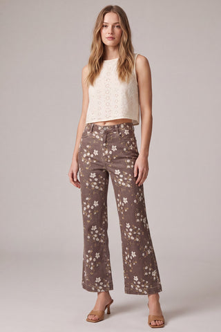 SK205P25 Flower Print Pants