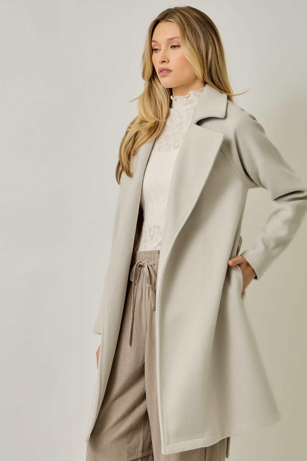 Collar Robe Coat