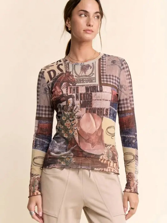DD600M13 Wild Horse Mesh Top