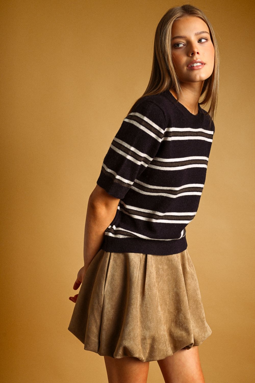 MM290B20 S/S Stripe Sweater