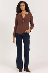 EDIE Ribbed Henley