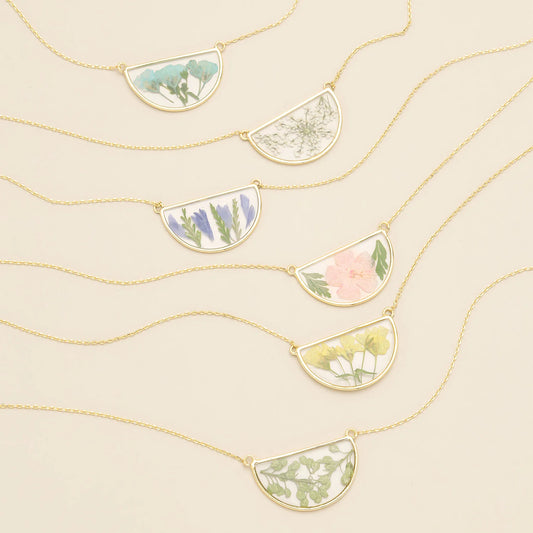 Pressed Flower Necklace