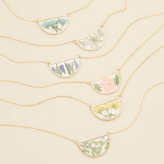 Pressed Flower Necklace