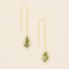 Pressed Flower Thread Earring