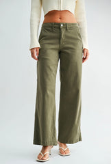 DP726-T Twill Slim Wide Leg