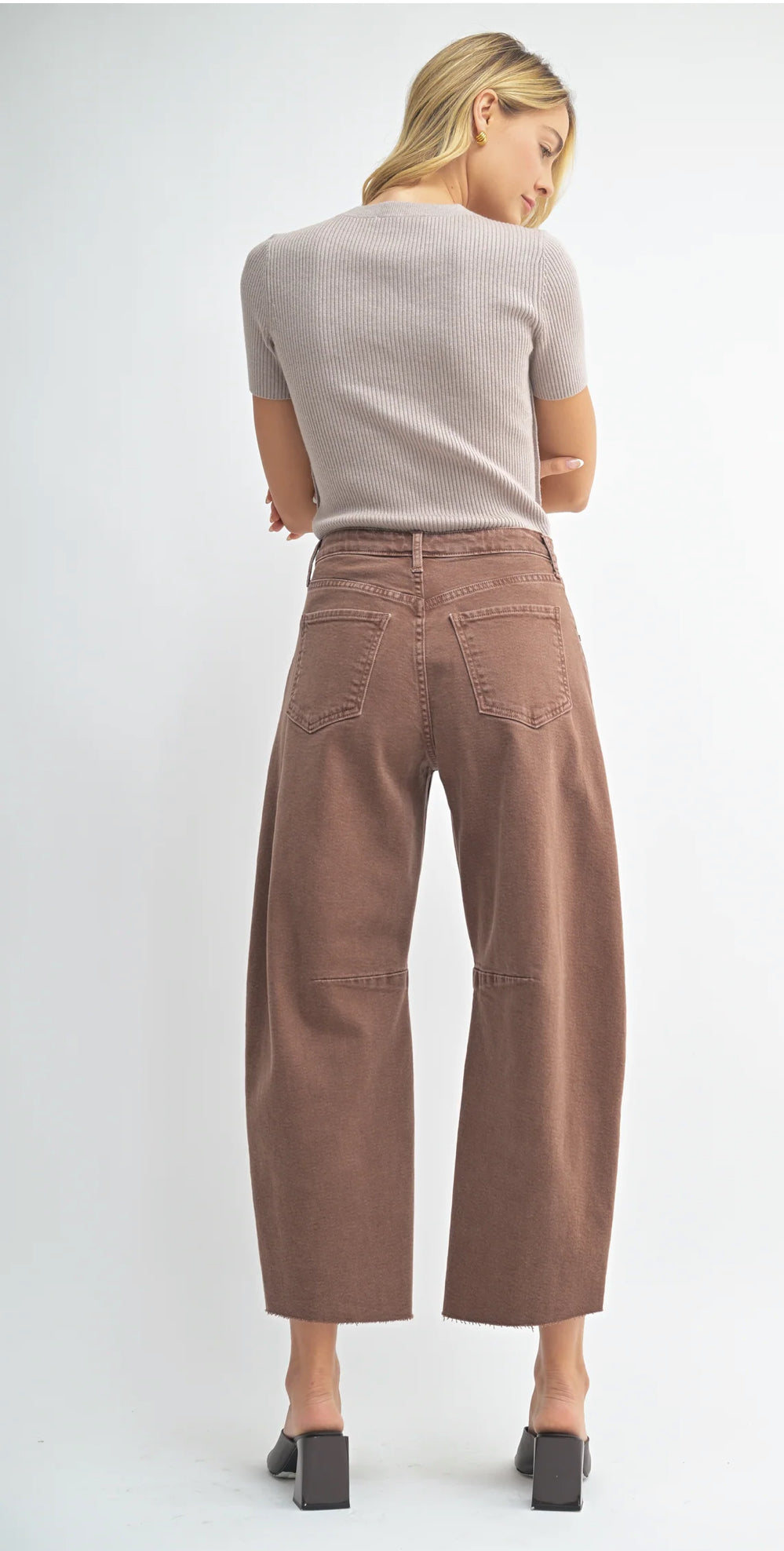 BP473J Barrel Espresso & Medium Denim