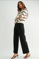 BP239J-A HR Wide Leg Black