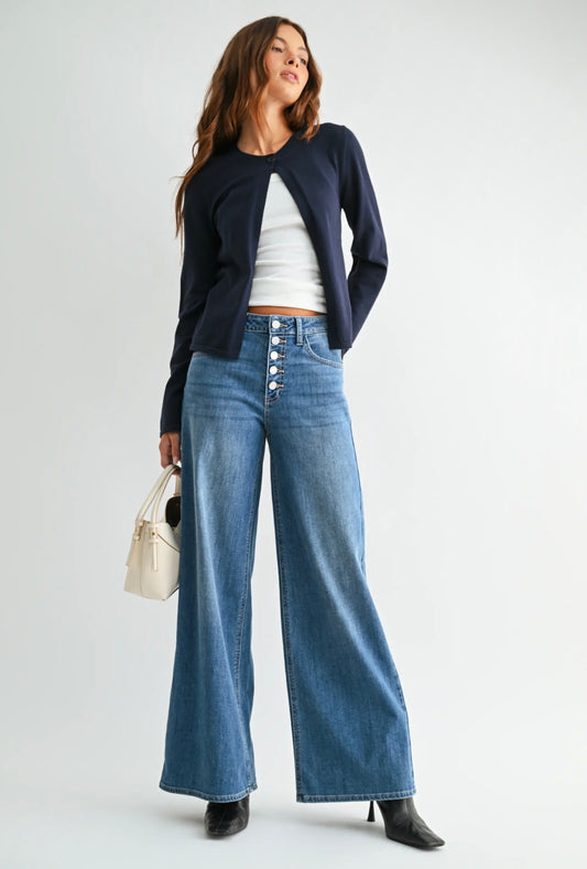 DP876 Lightweight Button Relaxed Jean