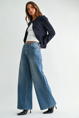 DP876 Lightweight Button Relaxed Jean