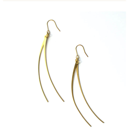 Curved Pin Earrings