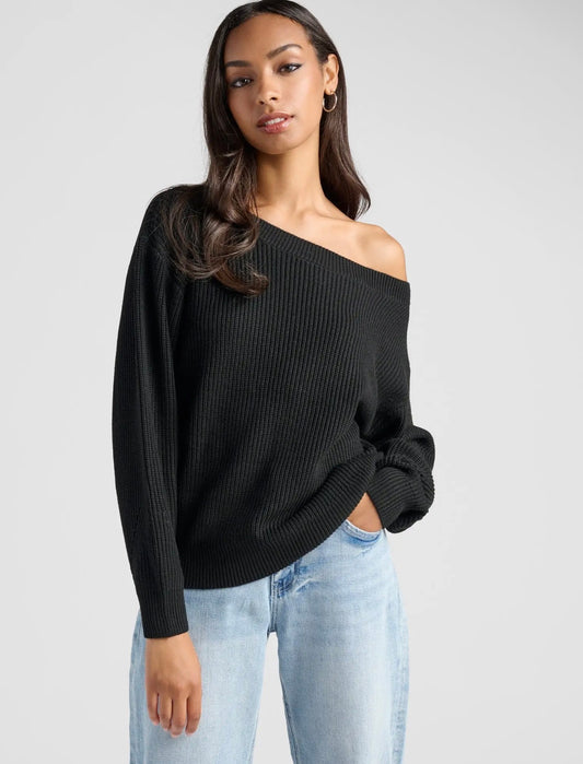 SE680C29 Coastal One Shoulder Sweater