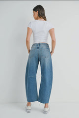 BP473J Barrel Espresso & Medium Denim