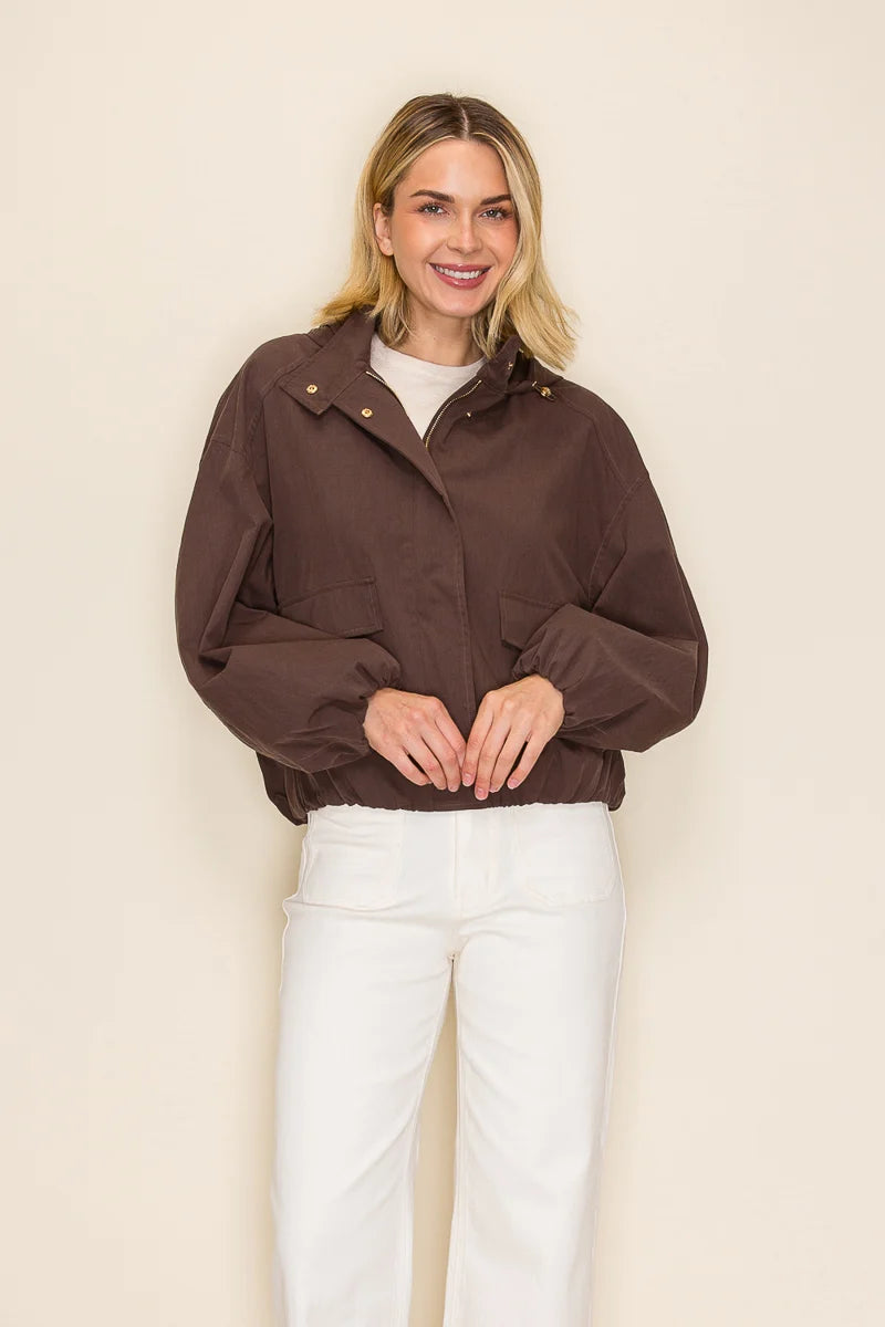 Hooded Windbreaker Jacket
