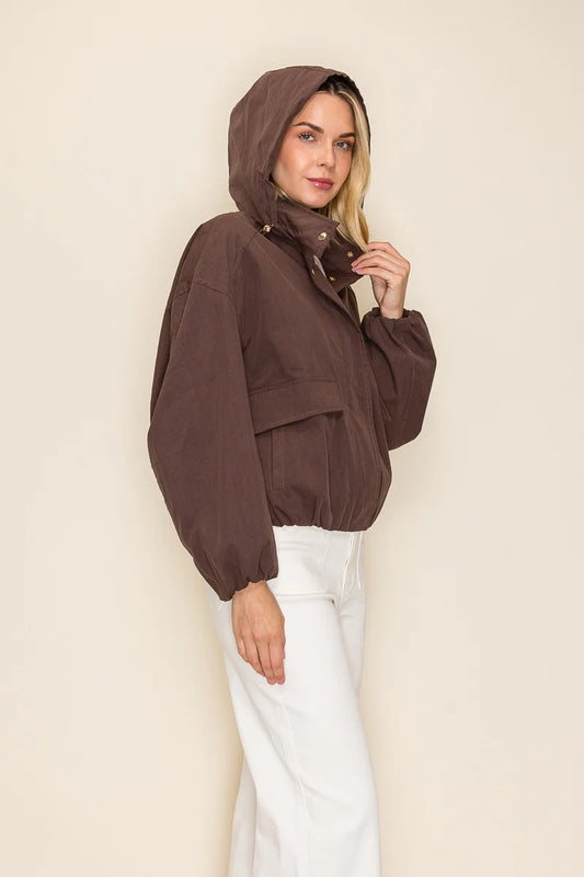 Hooded Windbreaker Jacket