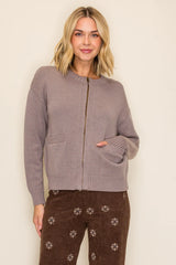 IW49810 Zip Front Cardigan