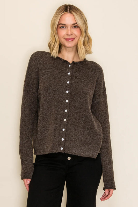 IW49845 Relaxed Knit Cardigan