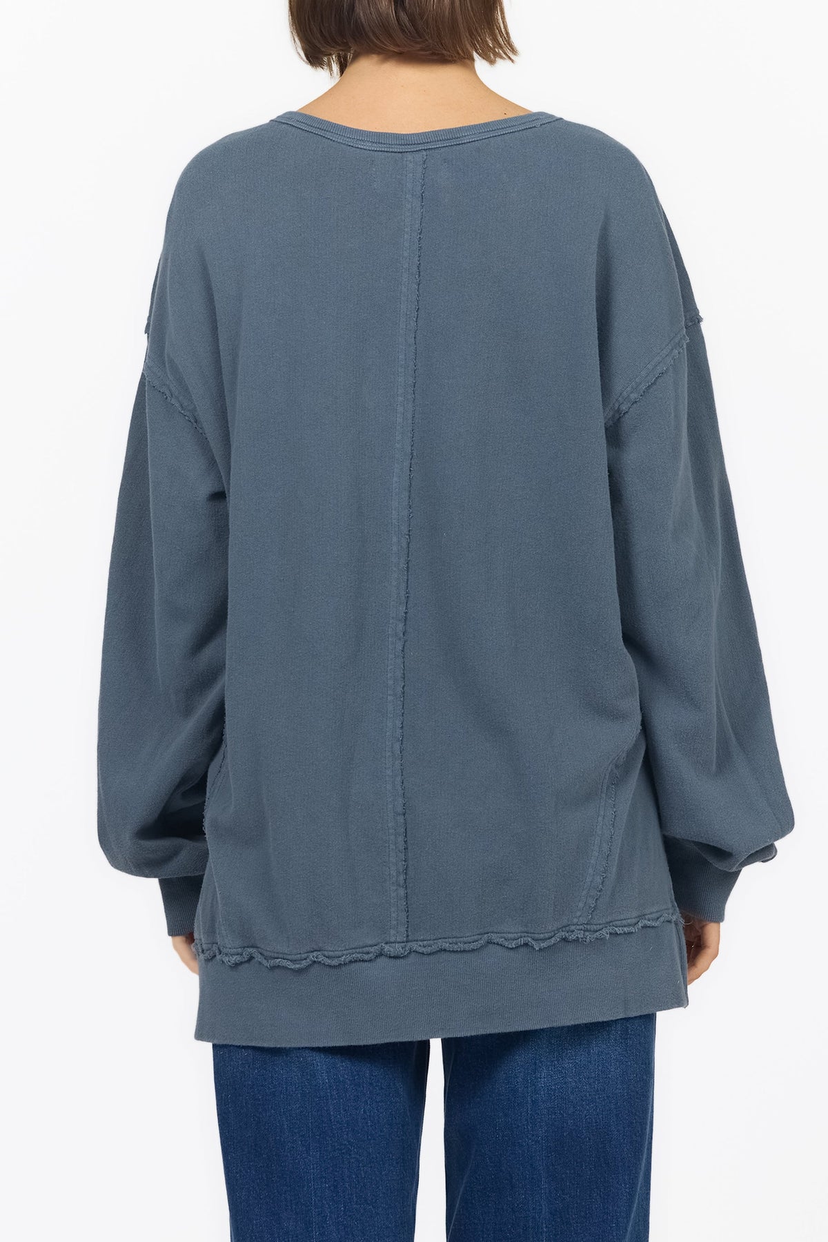 MONROE V Neck Oversized Sweatshirt