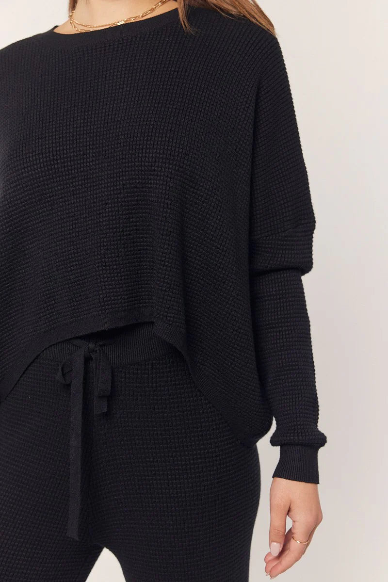 IWS48240 Waffle Boxy Fit Sweater