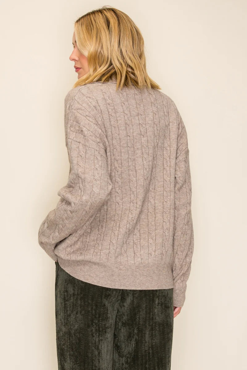 Johnny Collar V-Neck Sweater