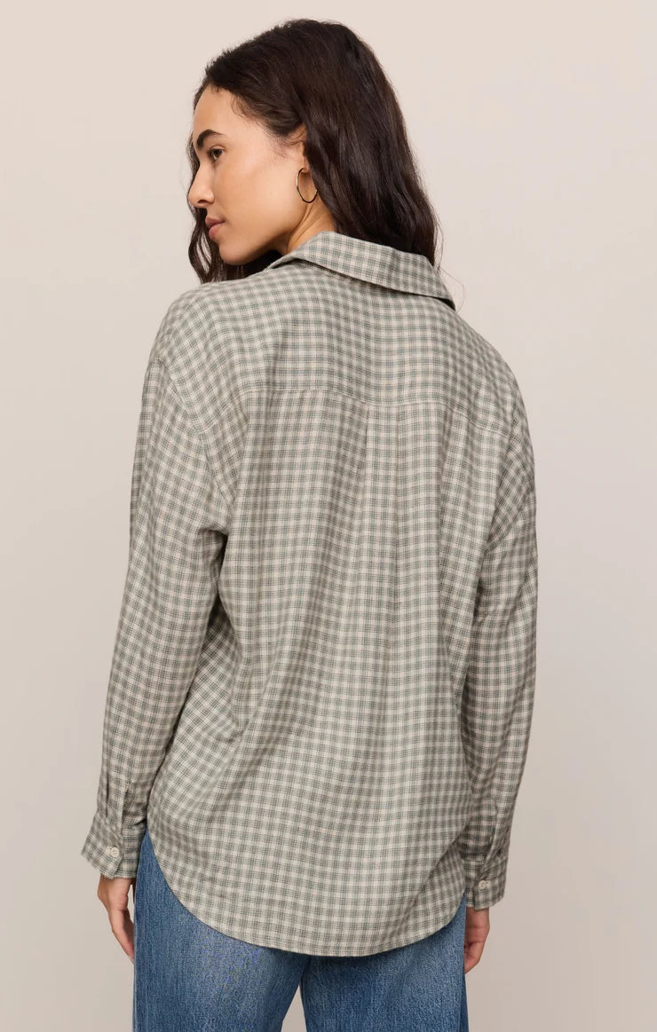 ZT253834 River Plaid Button Up