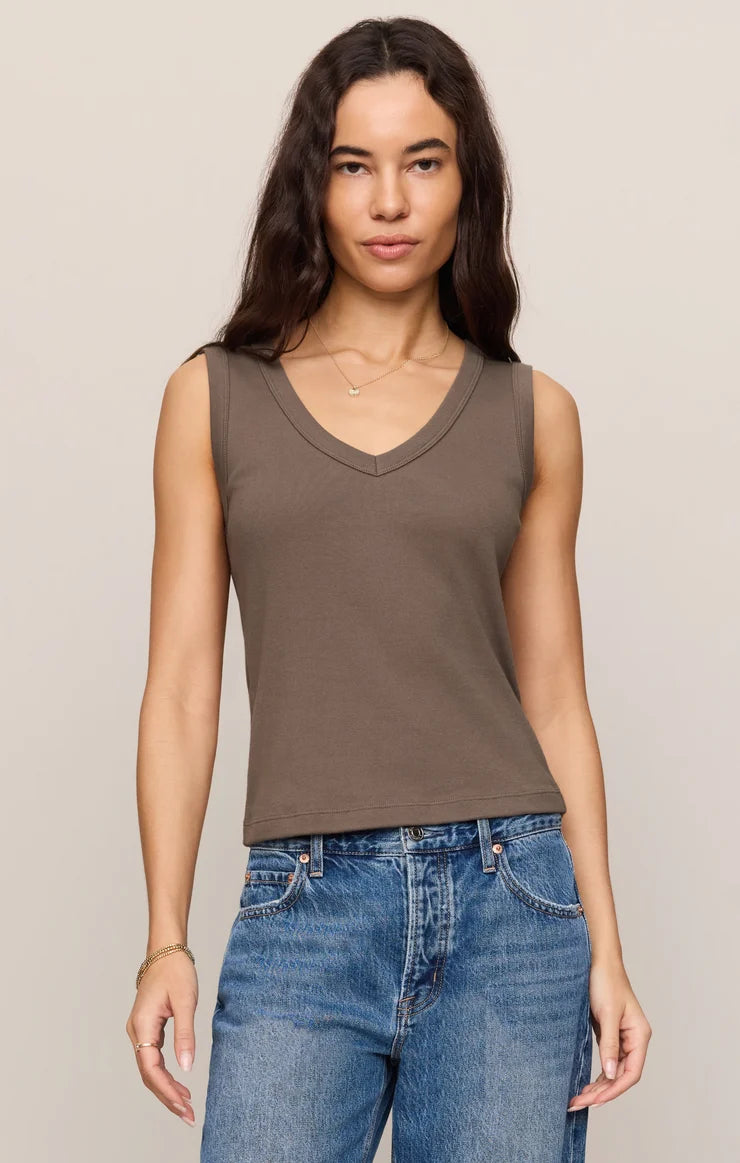 ZT263201 Ellie V Neck Tank