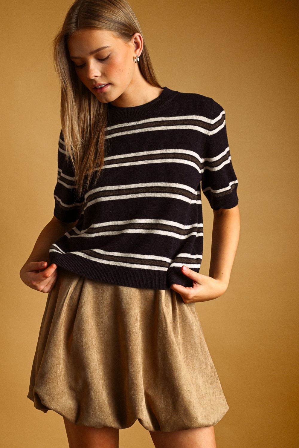 MM290B20 S/S Stripe Sweater