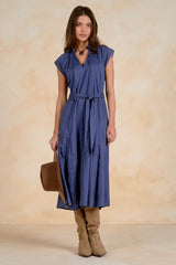 EL501V46 Maxi Cap Sleeve Dress
