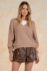 EL115V40 Deep Vneck Sweater