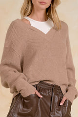 EL115V40 Deep Vneck Sweater