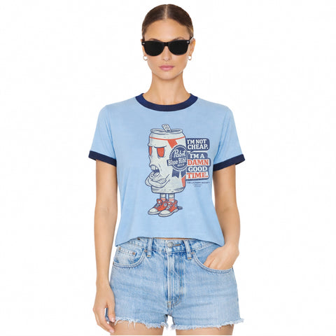 LR599C27 Damn Good Time Ringer Tee