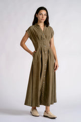 EL504T56 Midi Cap Slv Dress