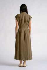 EL504T56 Midi Cap Slv Dress
