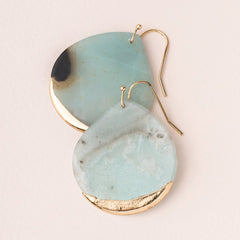 Stone Dipped Teardrop Earring