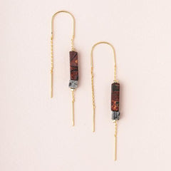 Rectangle Stone Earring