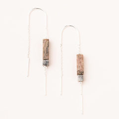 Rectangle Stone Earring