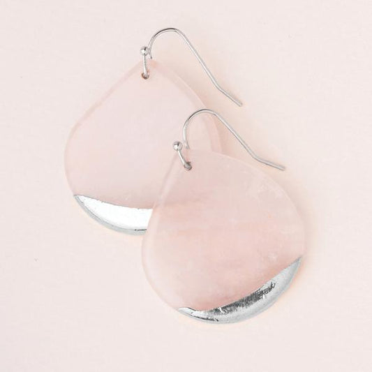 Stone Dipped Teardrop Earring